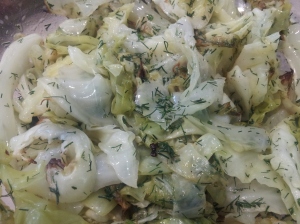 dill roasted cabbage